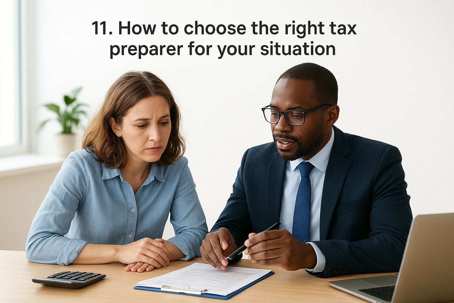 11. How to choose the right tax preparer for your situation