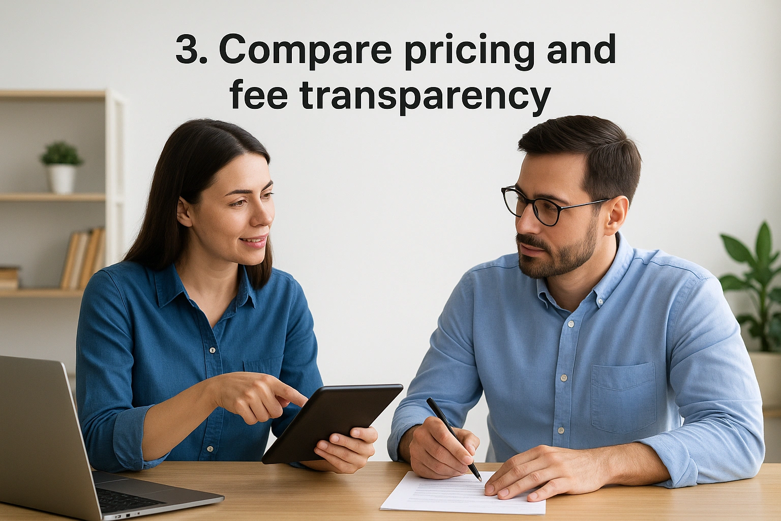 3. Compare pricing and fee transparency