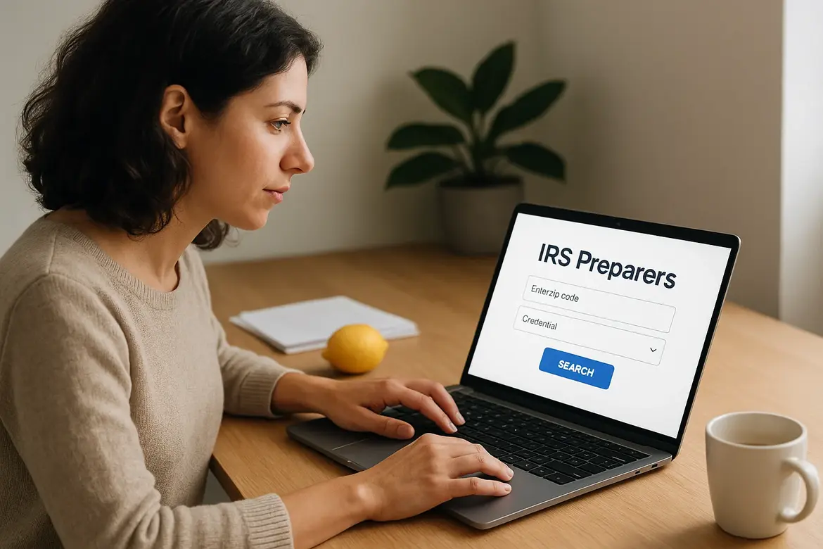 4. IRS preparer directory with credentials