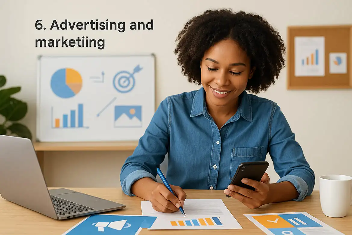 6. Advertising and marketing