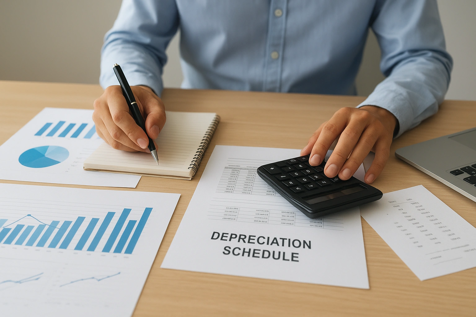 6. Asset purchases, sales, and depreciation schedules