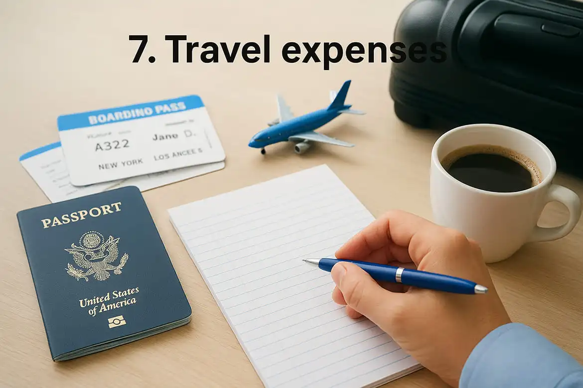 7. Travel expenses