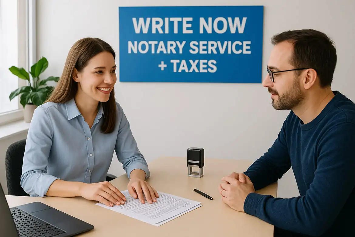 8. Write Now Notary Service + Taxes
