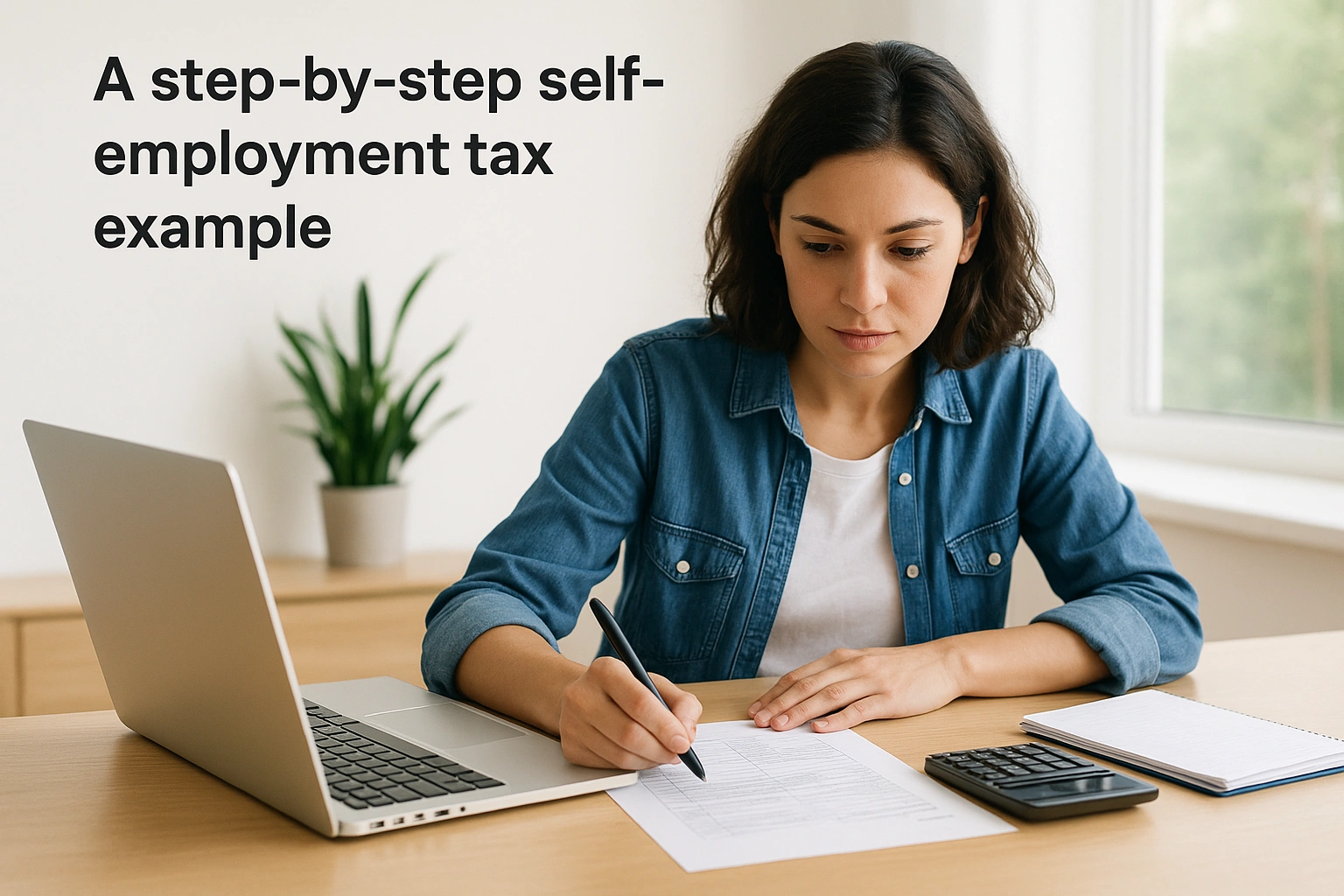A step-by-step self-employment tax example