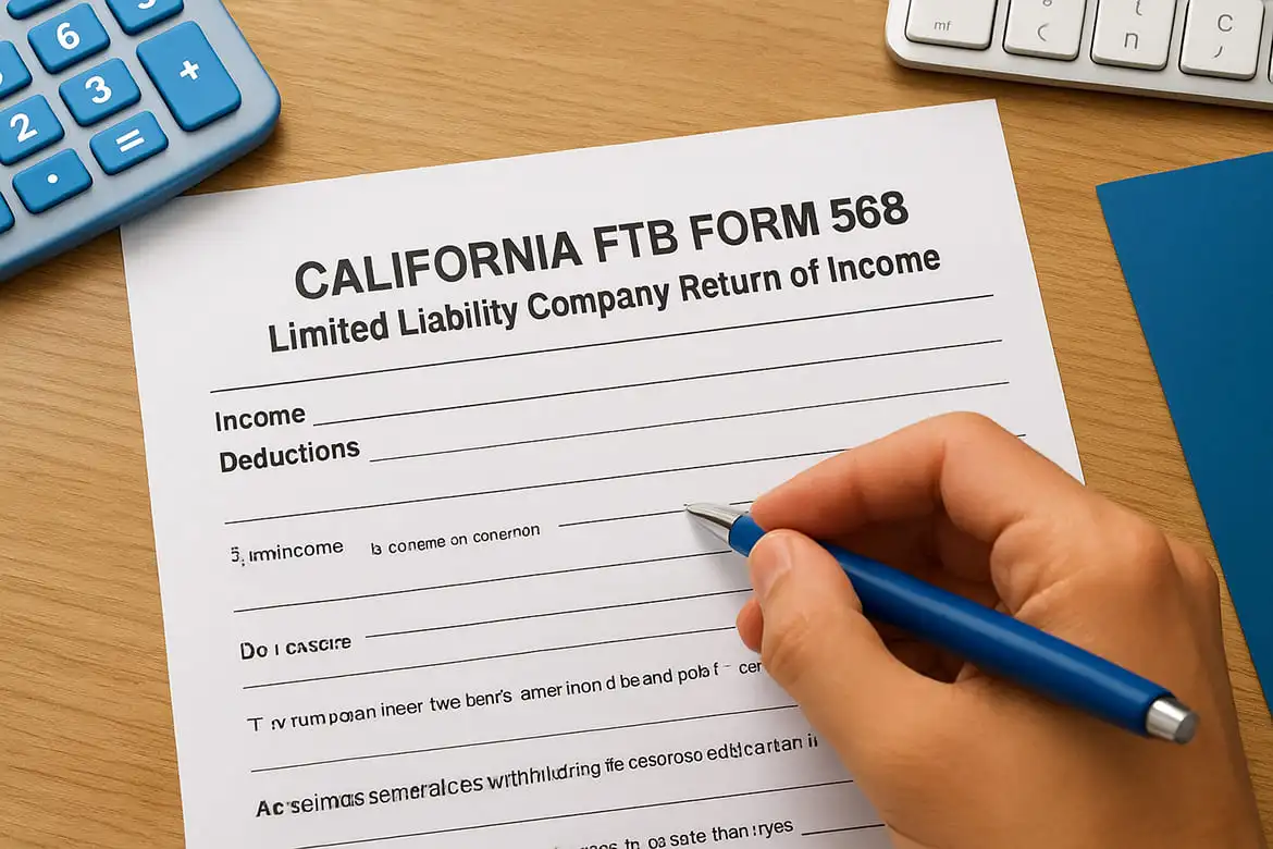 California FTB Form 568