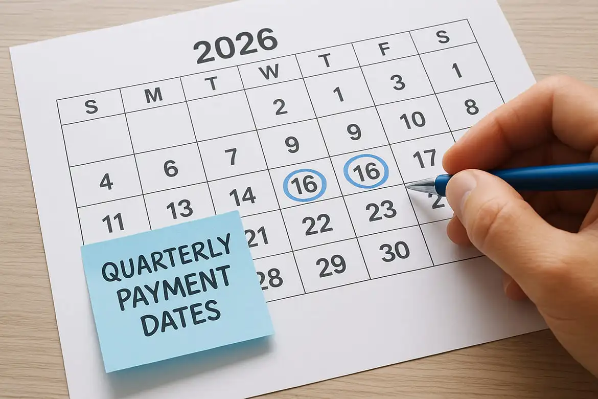 California's quarterly payment dates