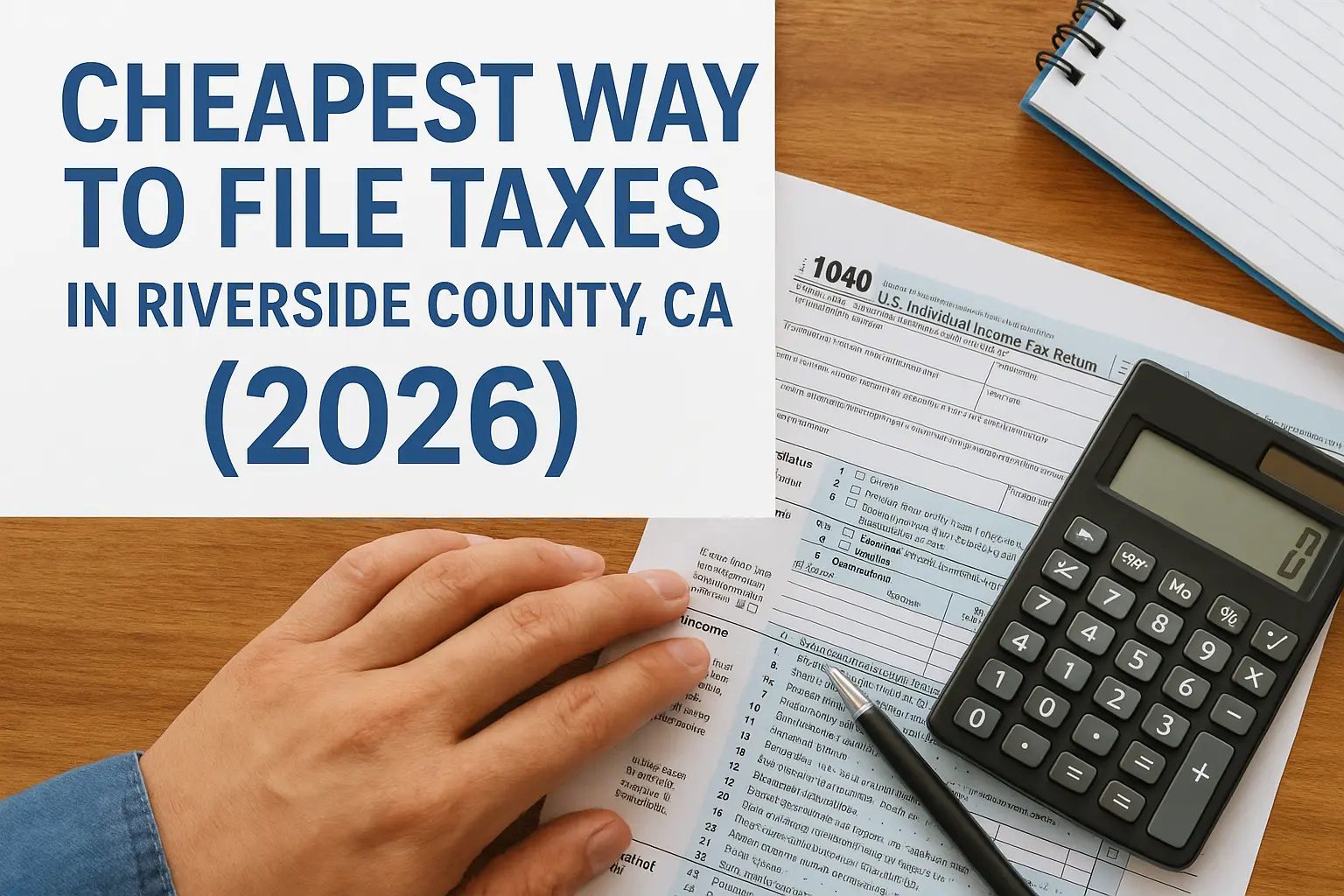 cheapest way to file taxes in riverside county california
