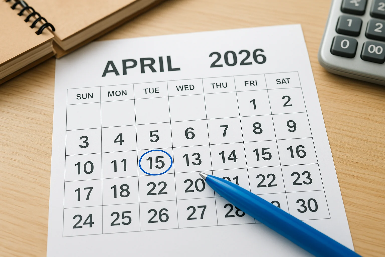 Confirm your 2026 filing deadline