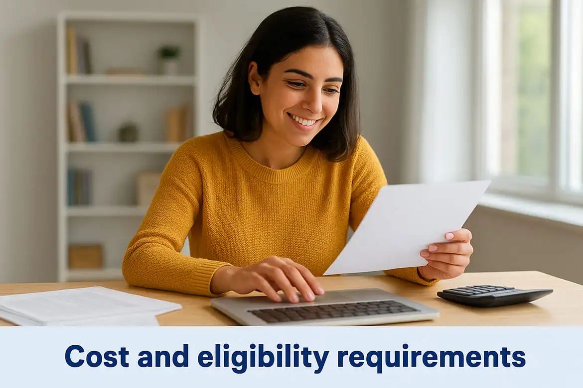 Cost and eligibility requirements