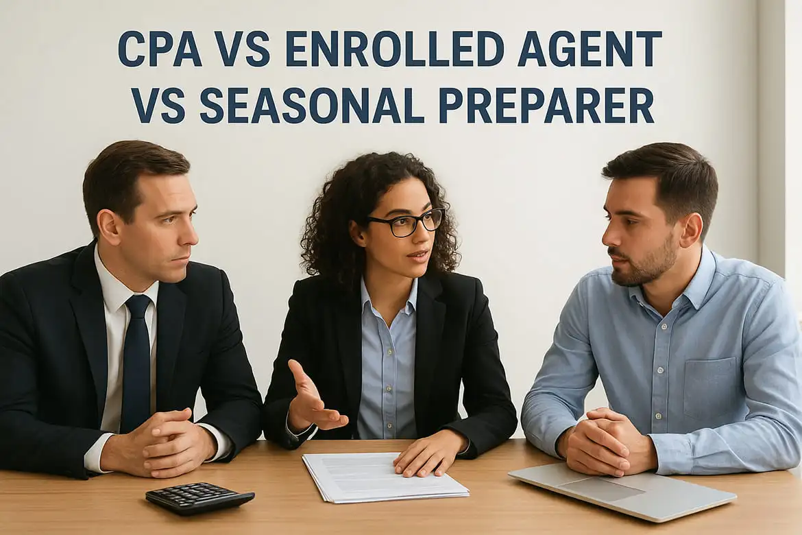 CPA vs Enrolled Agent vs Seasonal Preparer