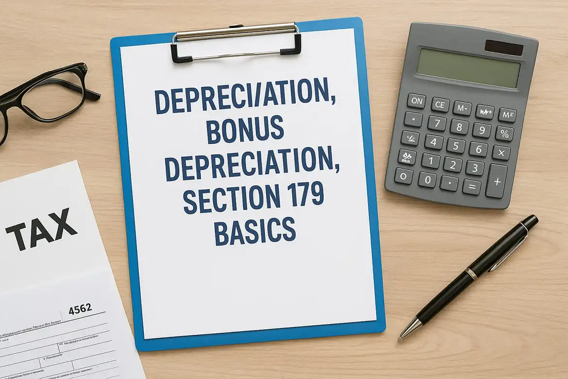Depreciation, bonus depreciation, and Section 179 basics