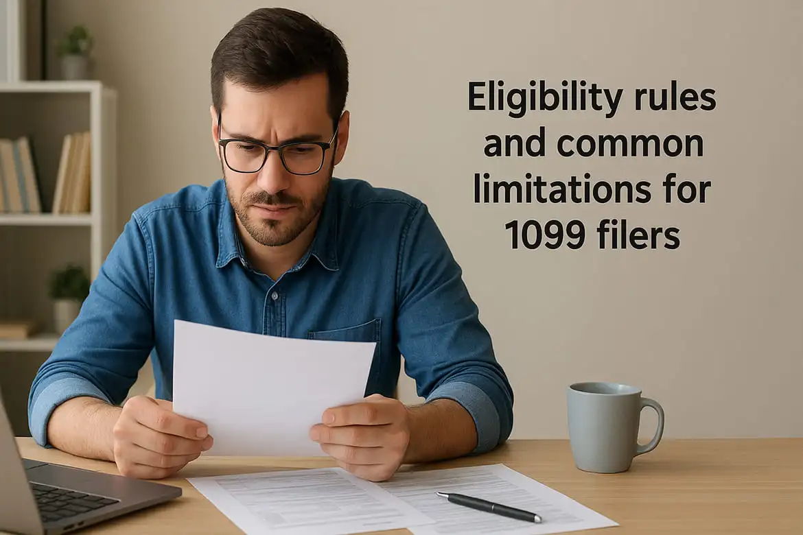 Eligibility rules and common limitations for 1099 filers
