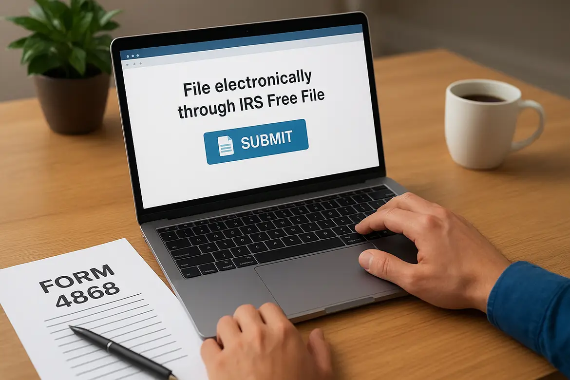 File electronically through IRS Free File