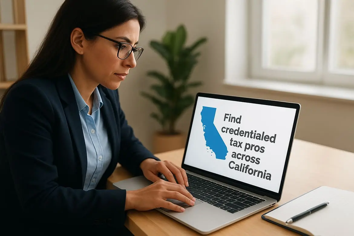 Find credentialed tax pros across California