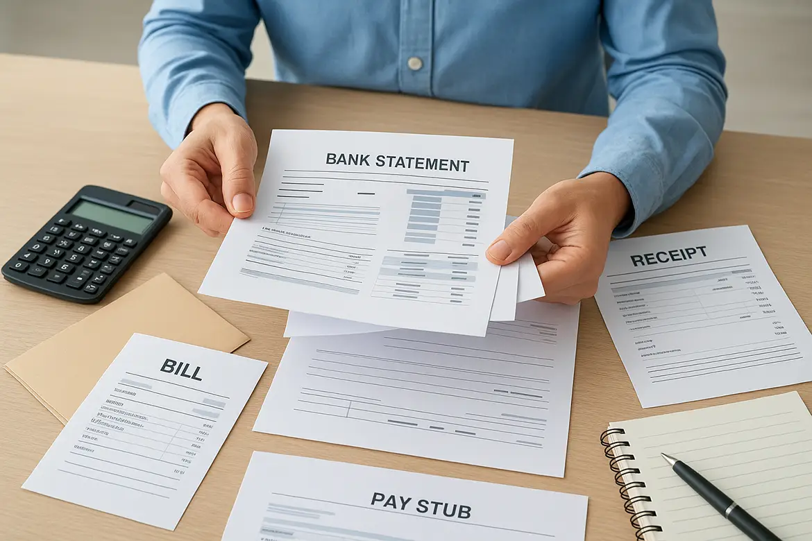 Gather required financial documents