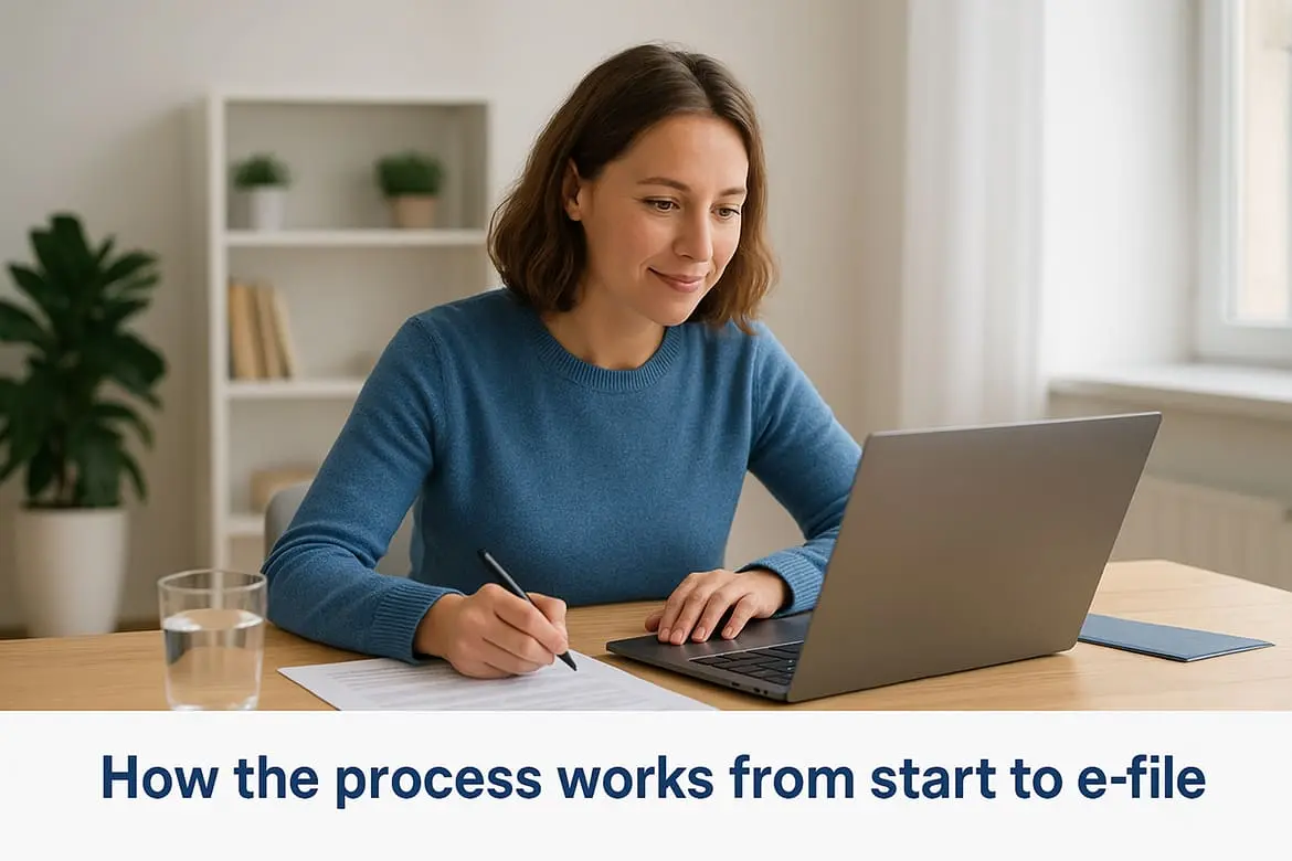 How the process works from start to e-file