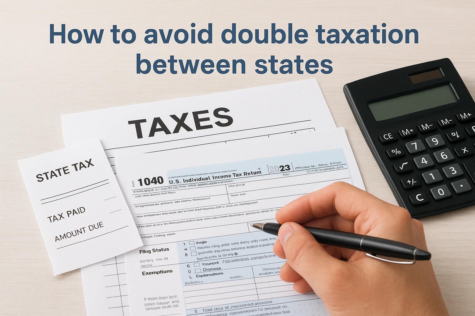 How to avoid double taxation between states