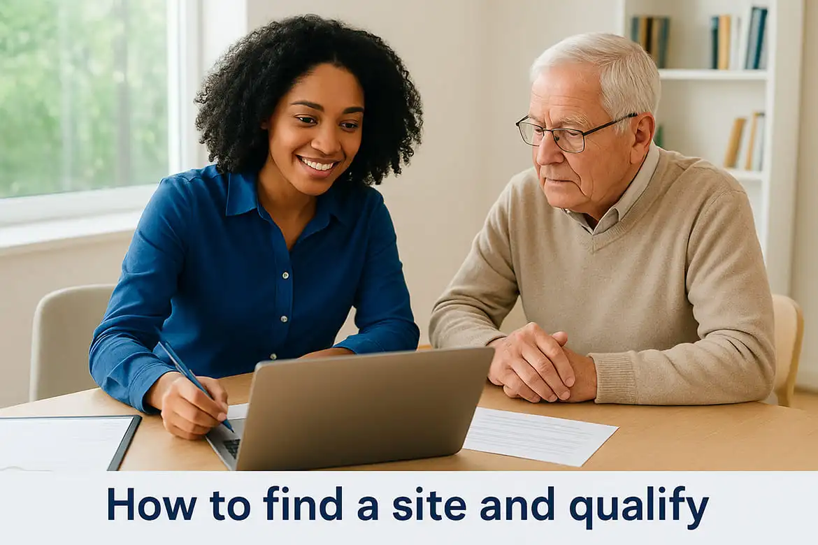How to find a site and qualify