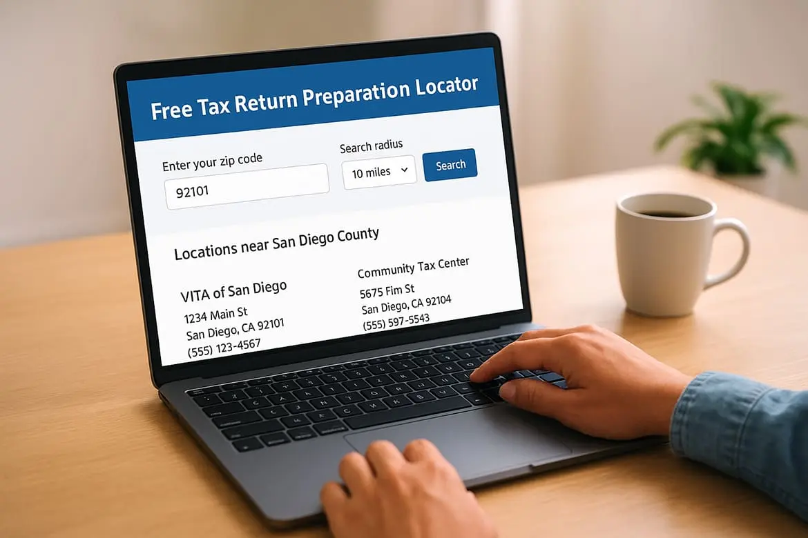 How to use the IRS locator to find nearby sites