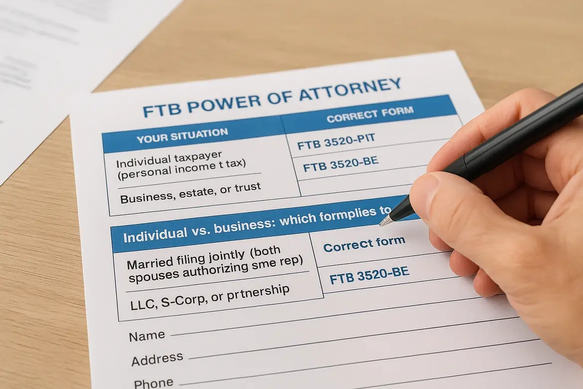 Individual vs. business: which form applies to you