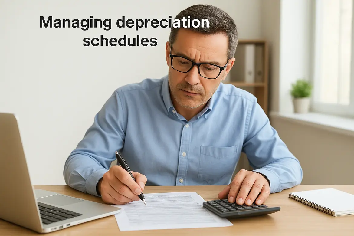 Managing depreciation schedules