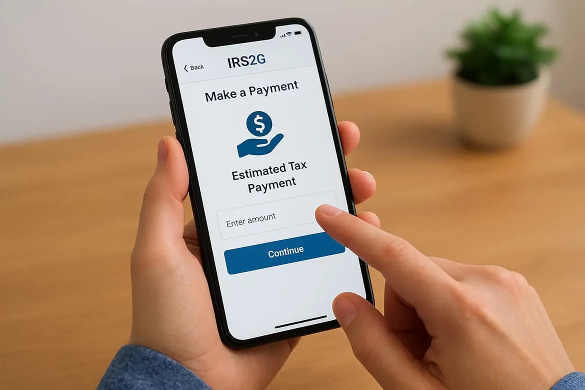 Pay through IRS2Go mobile app