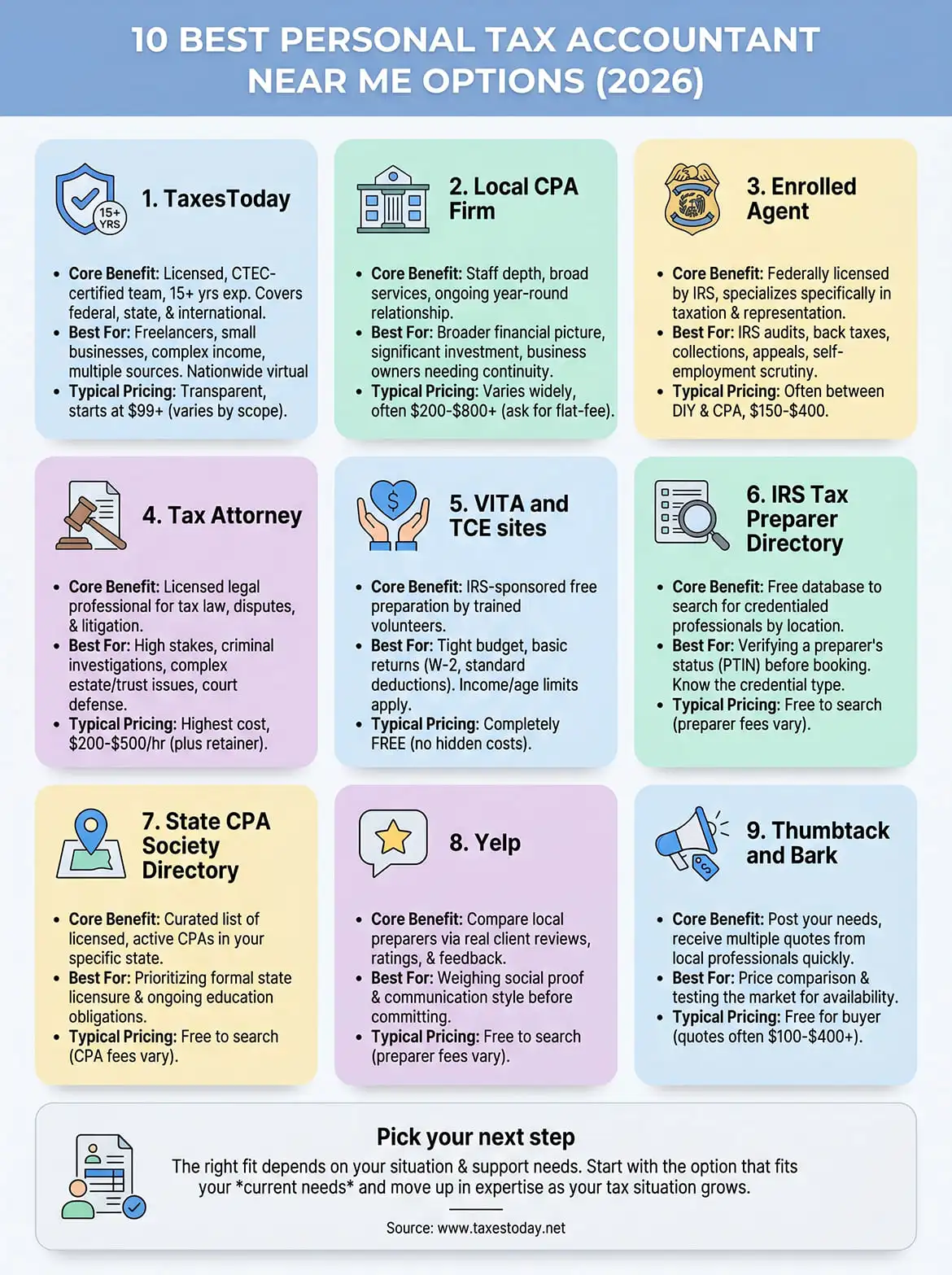 personal tax accountant near me infographic