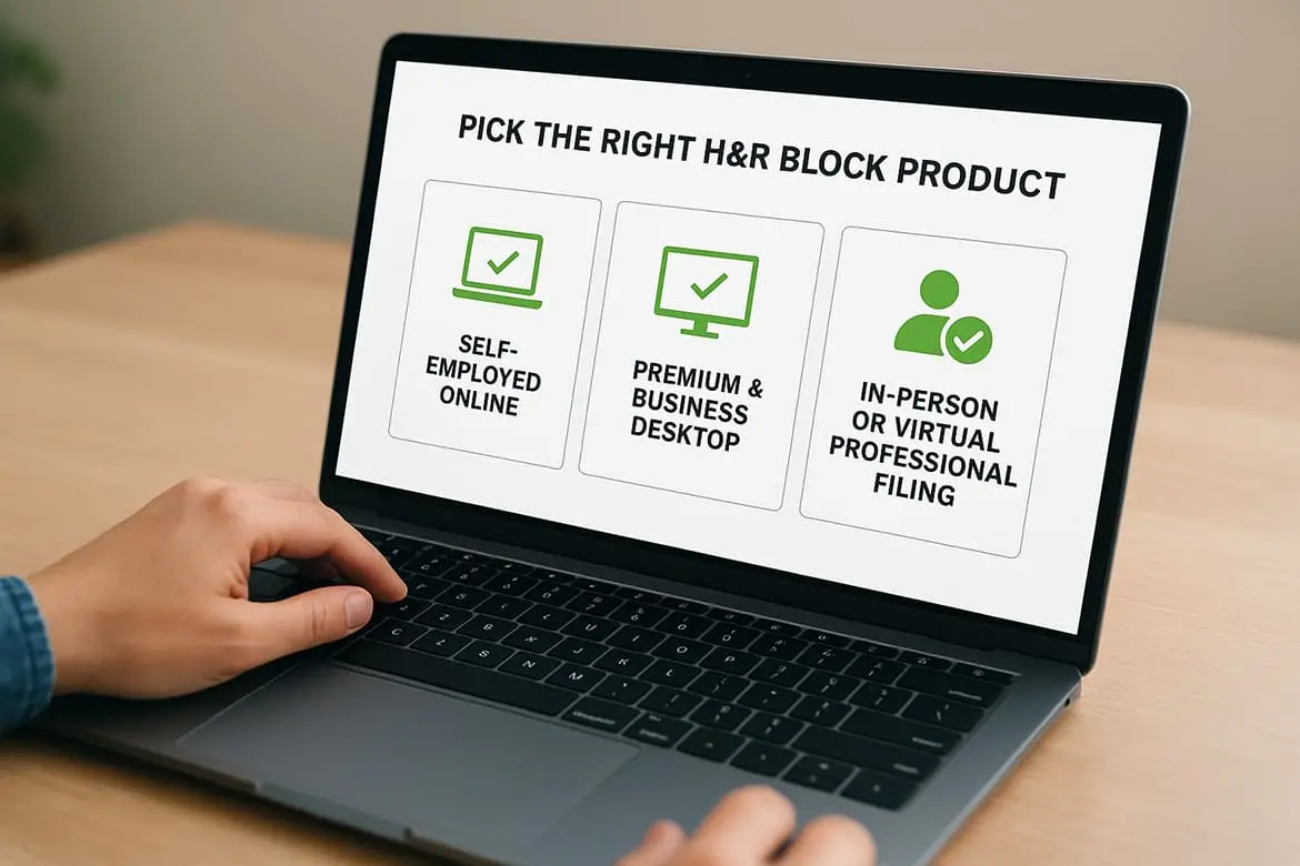 Pick the right H&R Block product