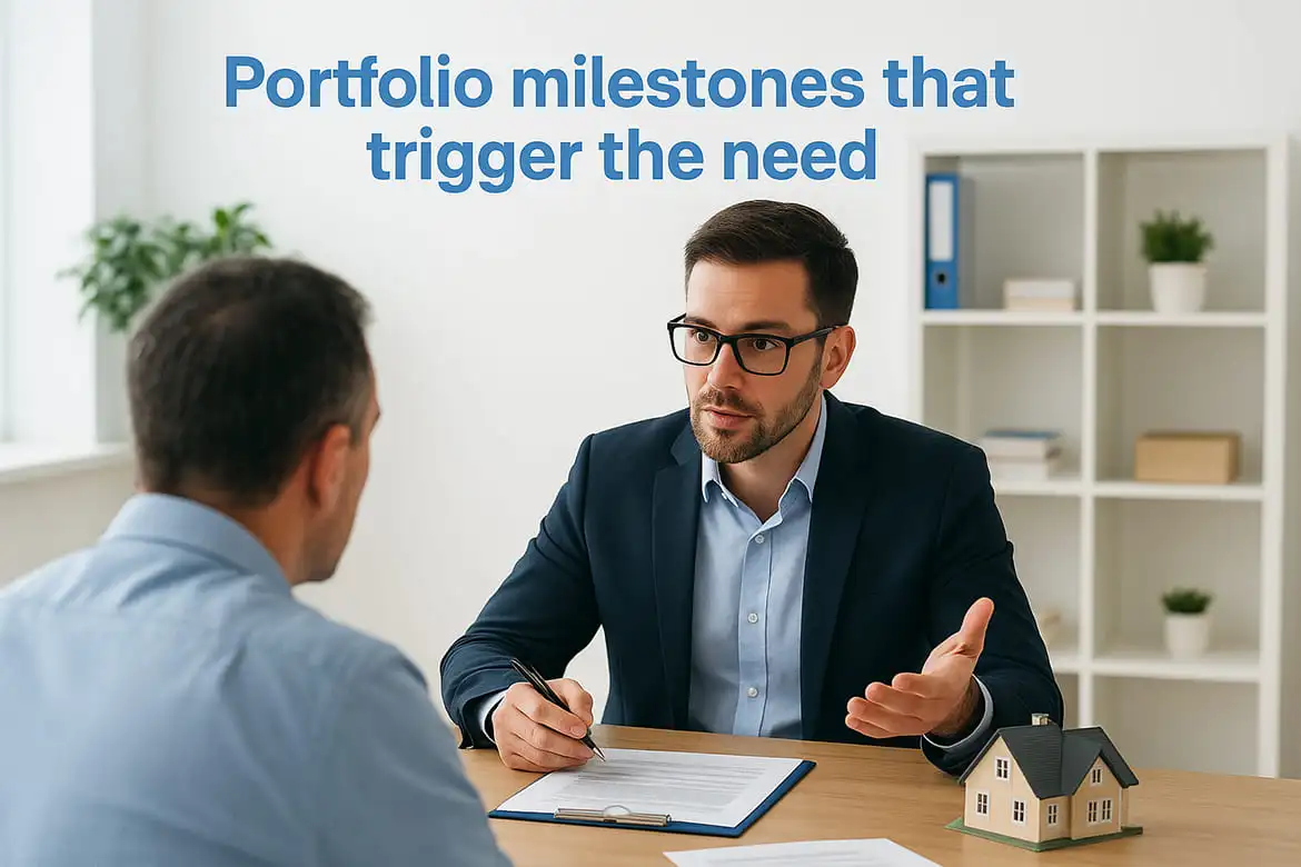 Portfolio milestones that trigger the need