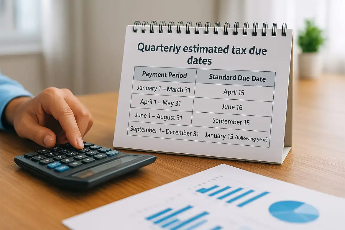 Quarterly estimated tax due dates