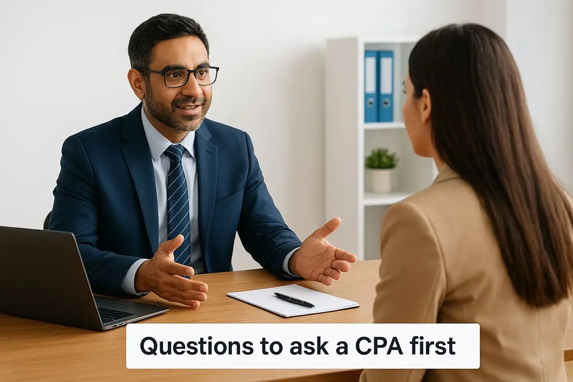 Questions to ask a CPA first
