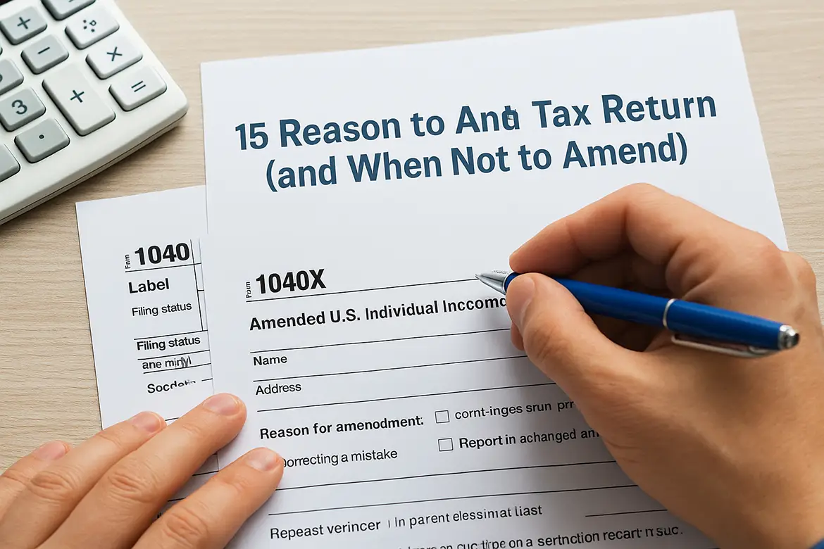 Reasons to amend a tax return