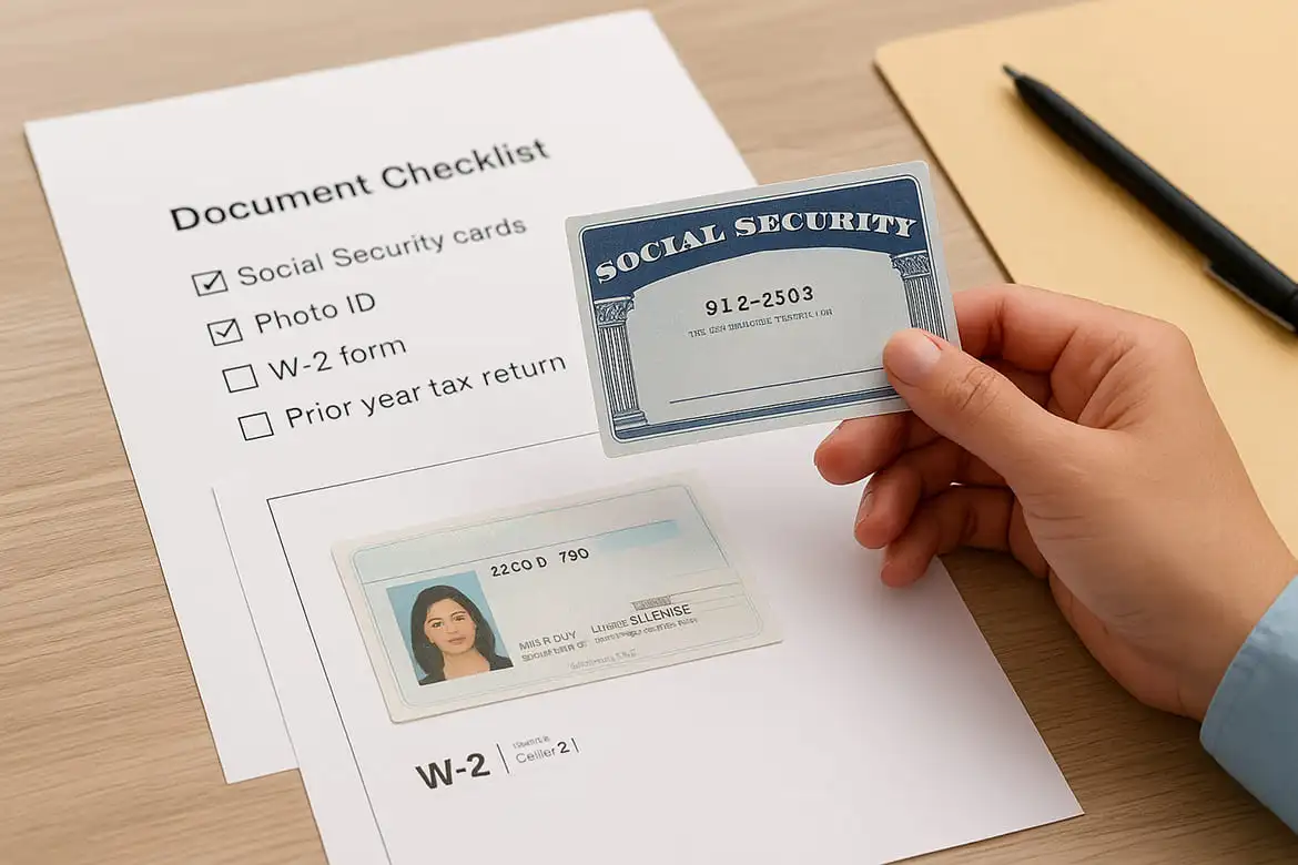 Required documents for VITA appointments