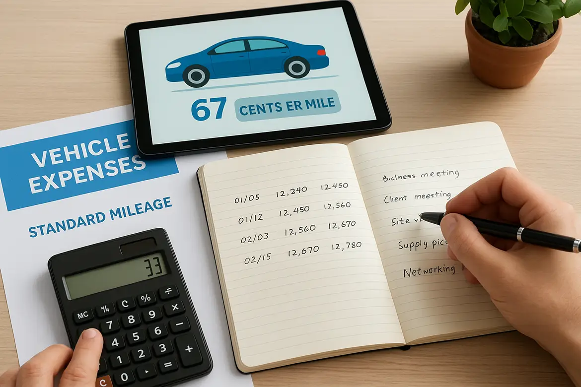 Standard mileage versus actual expense method