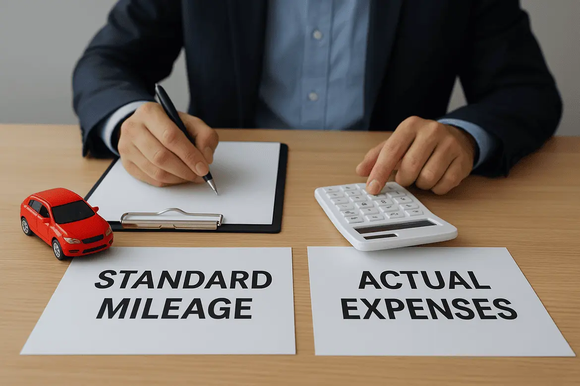 Standard mileage vs actual expenses