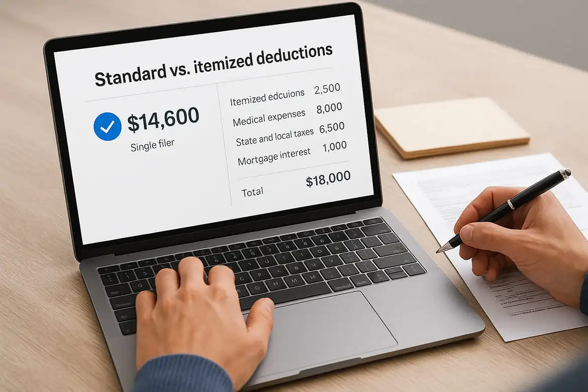 Standard vs. itemized deductions