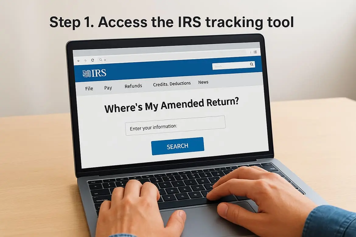 Step 1. Access the IRS tracking tool
