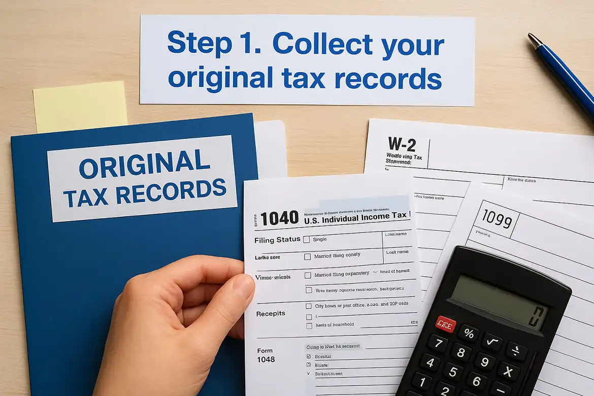 Step 1. Collect your original tax records