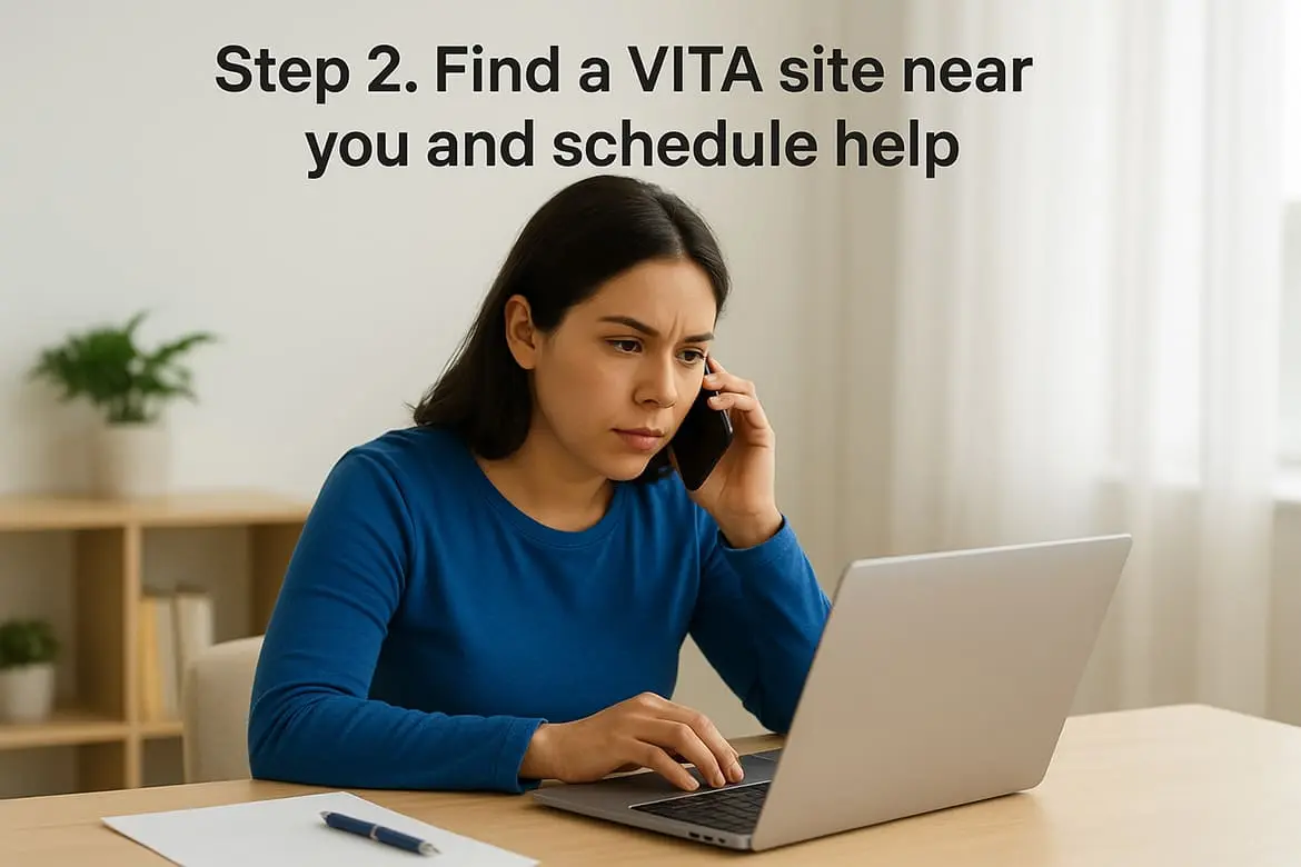 Step 2. Find a VITA site near you and schedule help