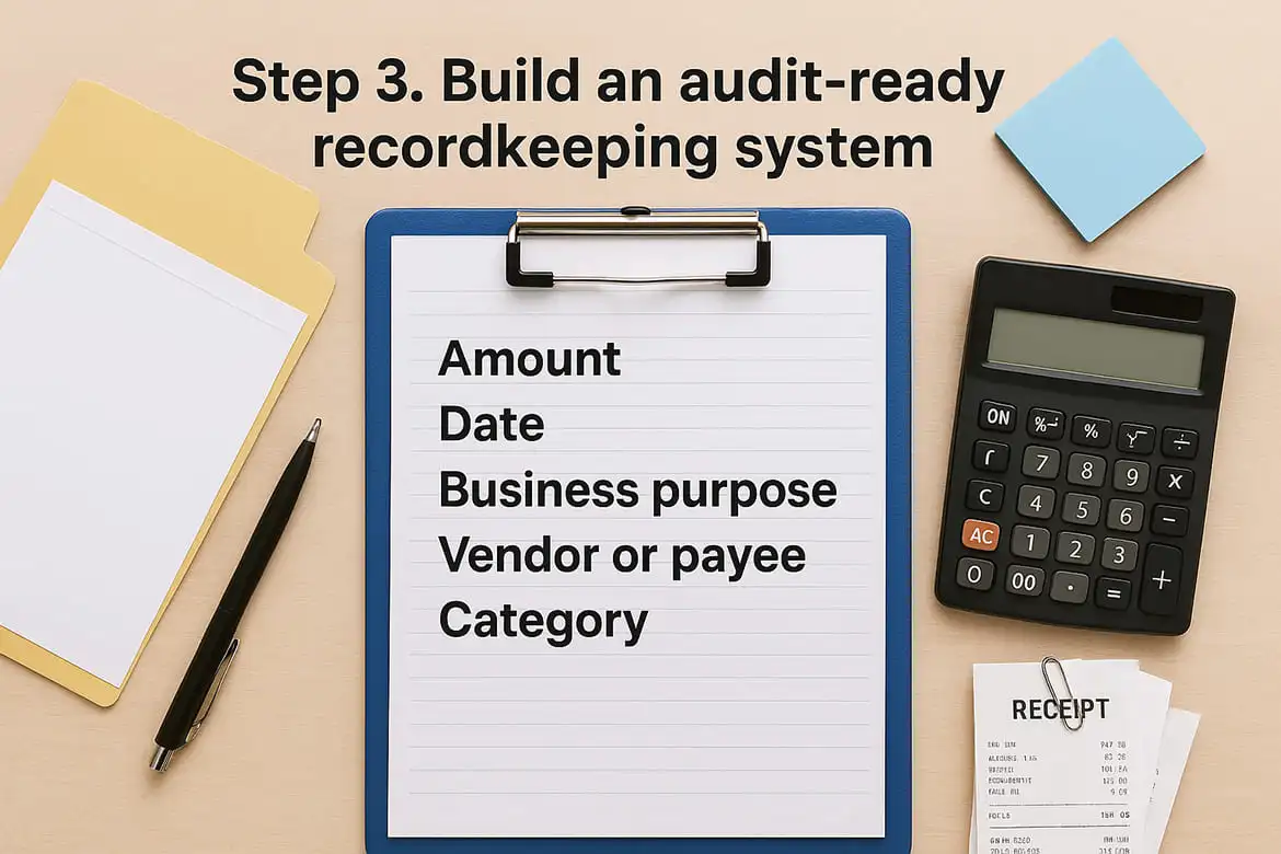 Step 3. Build an audit-ready recordkeeping system
