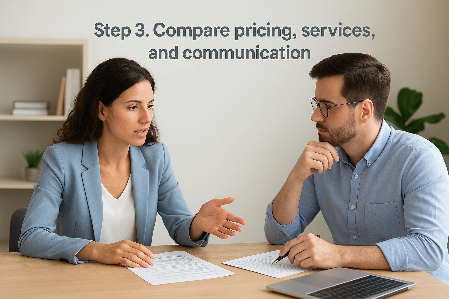 Step 3. Compare pricing, services, and communication