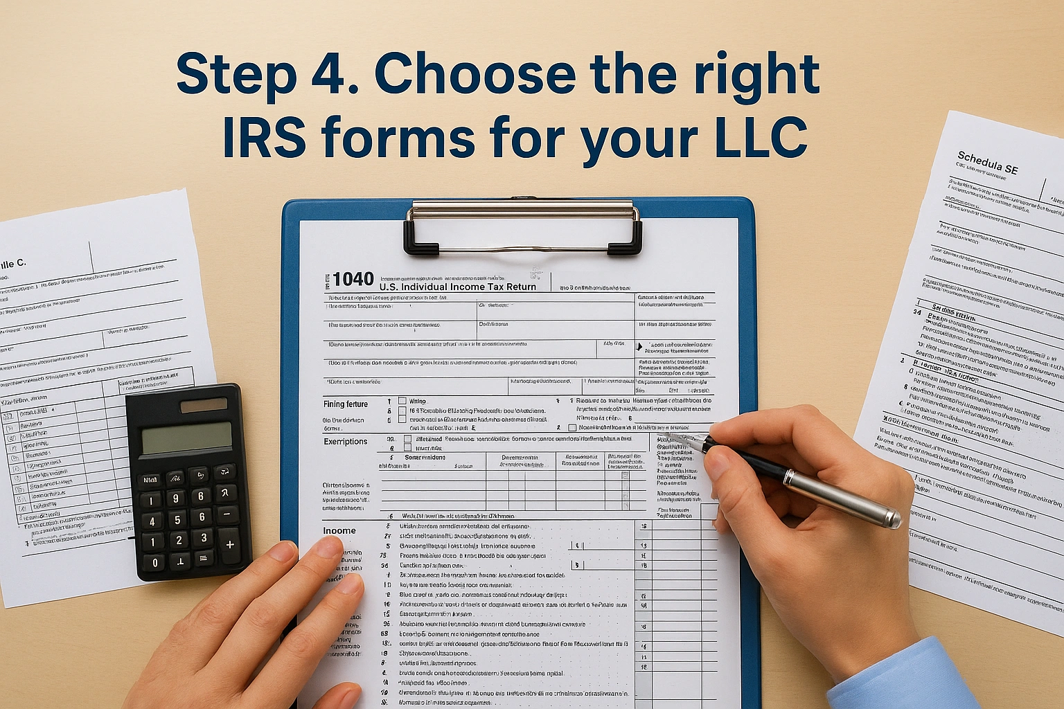 Step 4. Choose the right IRS forms for your LLC