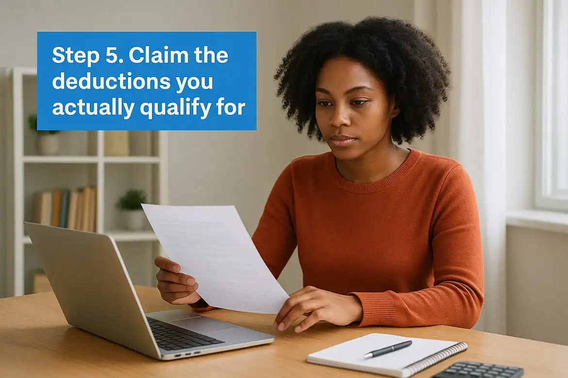 Step 5. Claim the deductions you actually qualify for
