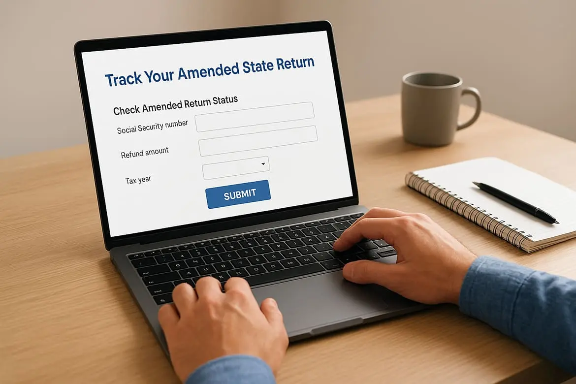 Step 8. Track your amended state return status