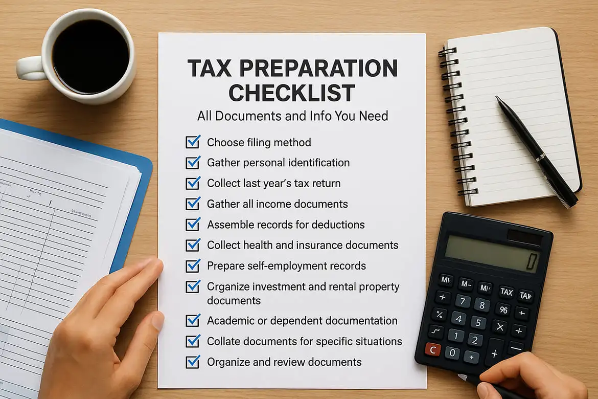 Tax Preparation Checklist - All Documents and Info You Need