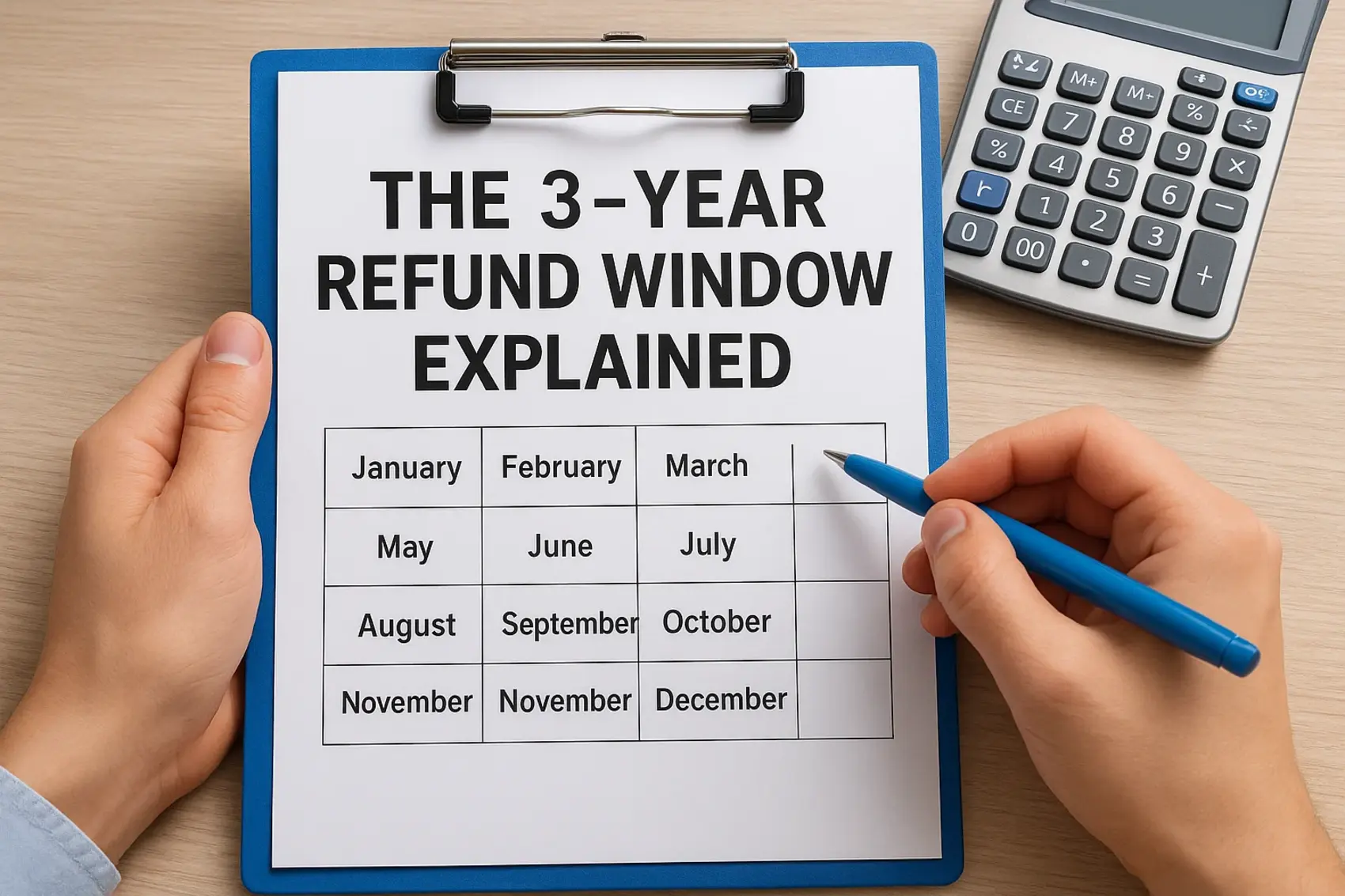 The 3-year refund window explained