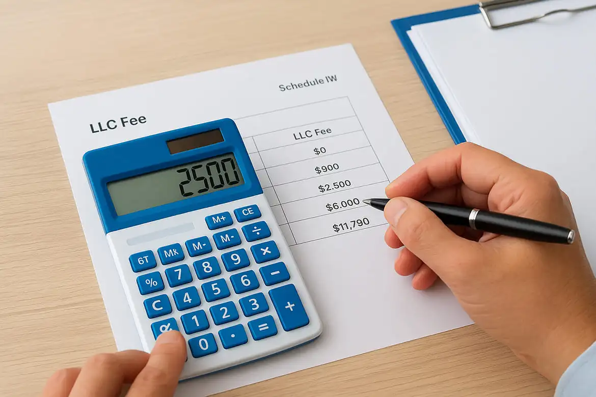 The LLC fee based on total income