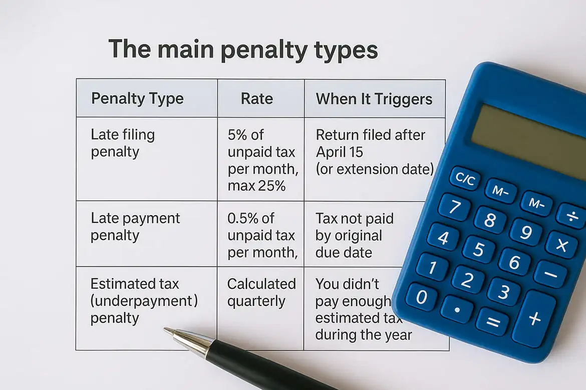The main penalty types