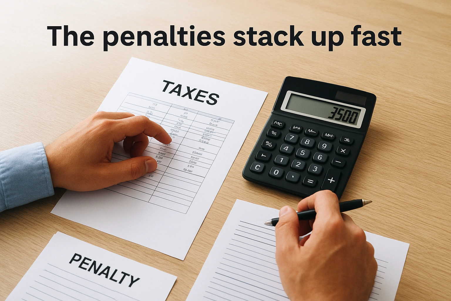 The penalties stack up fast