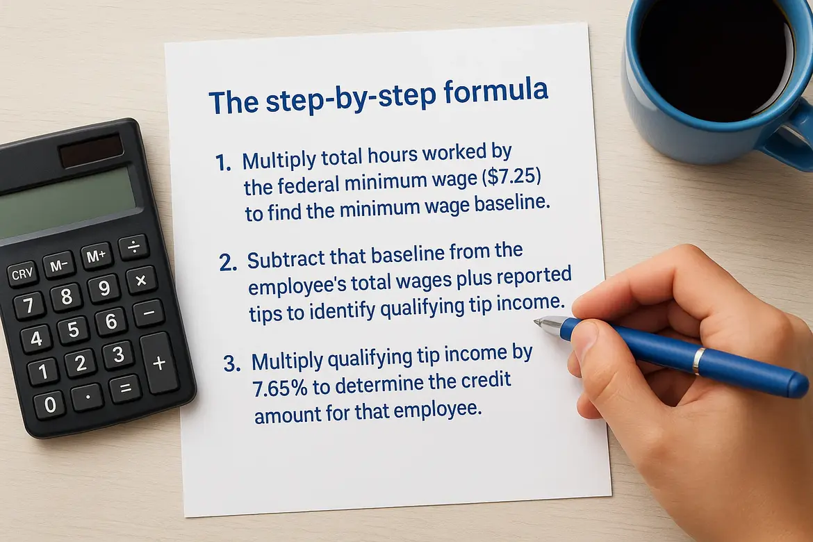 The step-by-step formula